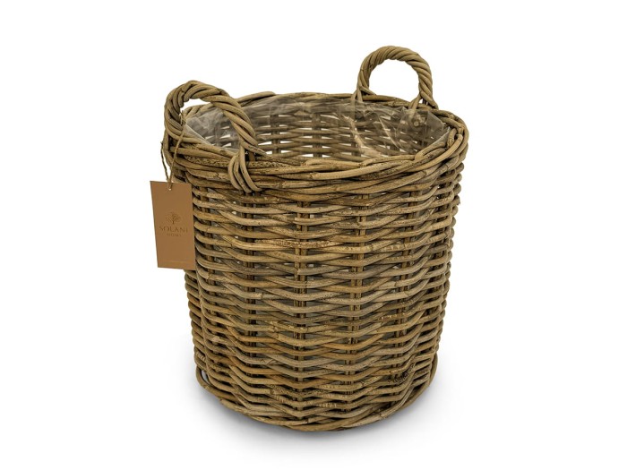Naturalny kosz rattanowy Dalia w stylu boho i skandynawskim