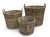 Kosze rattanowe Luma marki Solani Home z naturalnego rattanu w odcieniu Kobo Grey