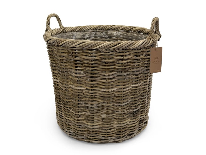 Naturalny kosz z rattanu Luma Solani Home w stylu boho i skandynawskim