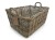 Detal splotu kosza rattanowego Sira Solani Home – naturalny rattan Kobo Grey, ręczne plecenie